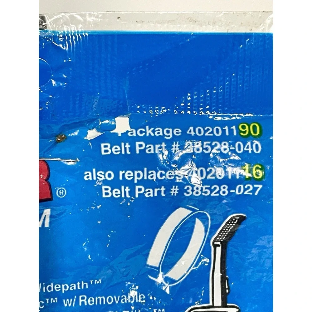Hoover Vacuum Cleaner Belts Part Number 38528-040 Package‎ 40201190 Upright